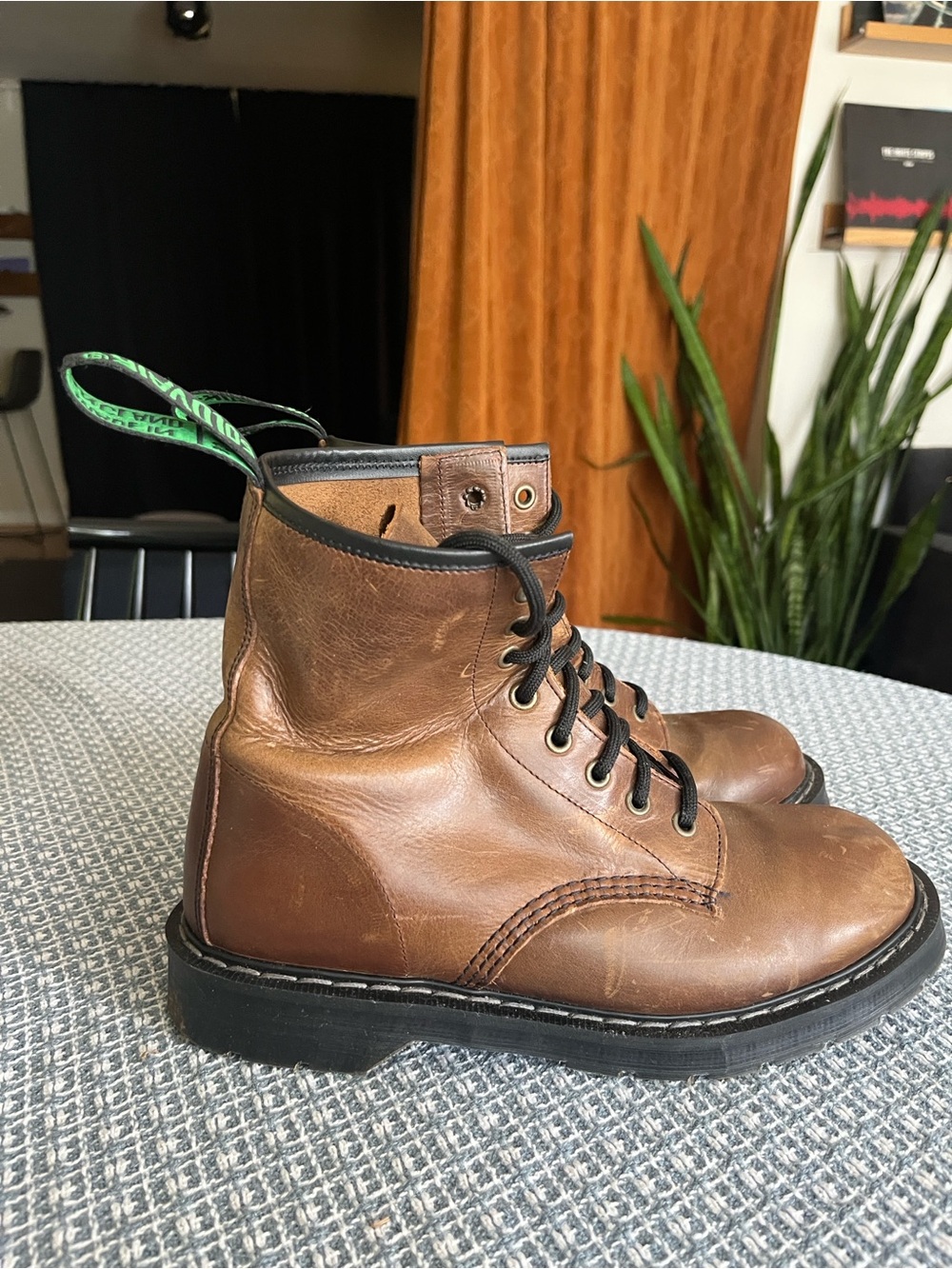 Solovair NPS Men's Brown Lace-Up derby Work Boots Gaucho leather - Picture 2 of 9